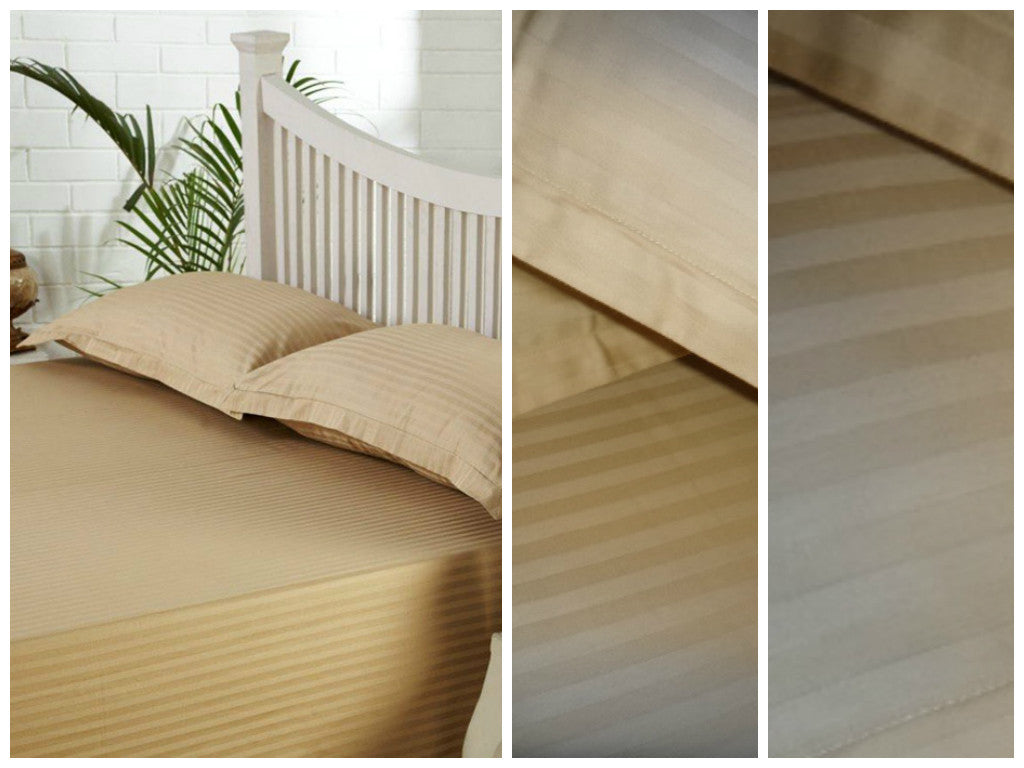 Beige Self-Stripe