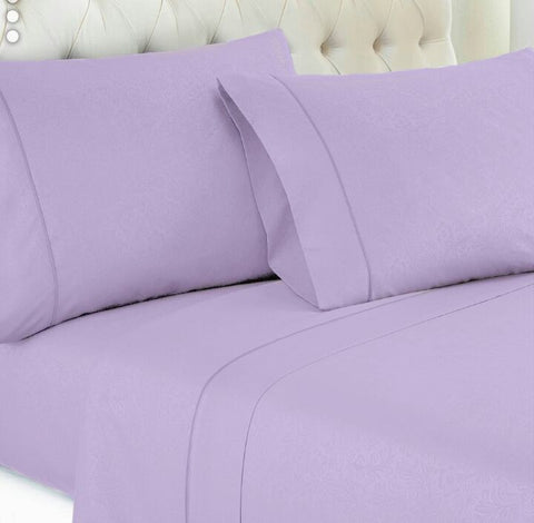 Mauve Embossed Damask Vine