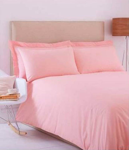 Baby Pink Solid Fitted Sheet