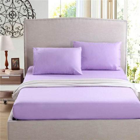 Mauve Solid Fitted Sheet